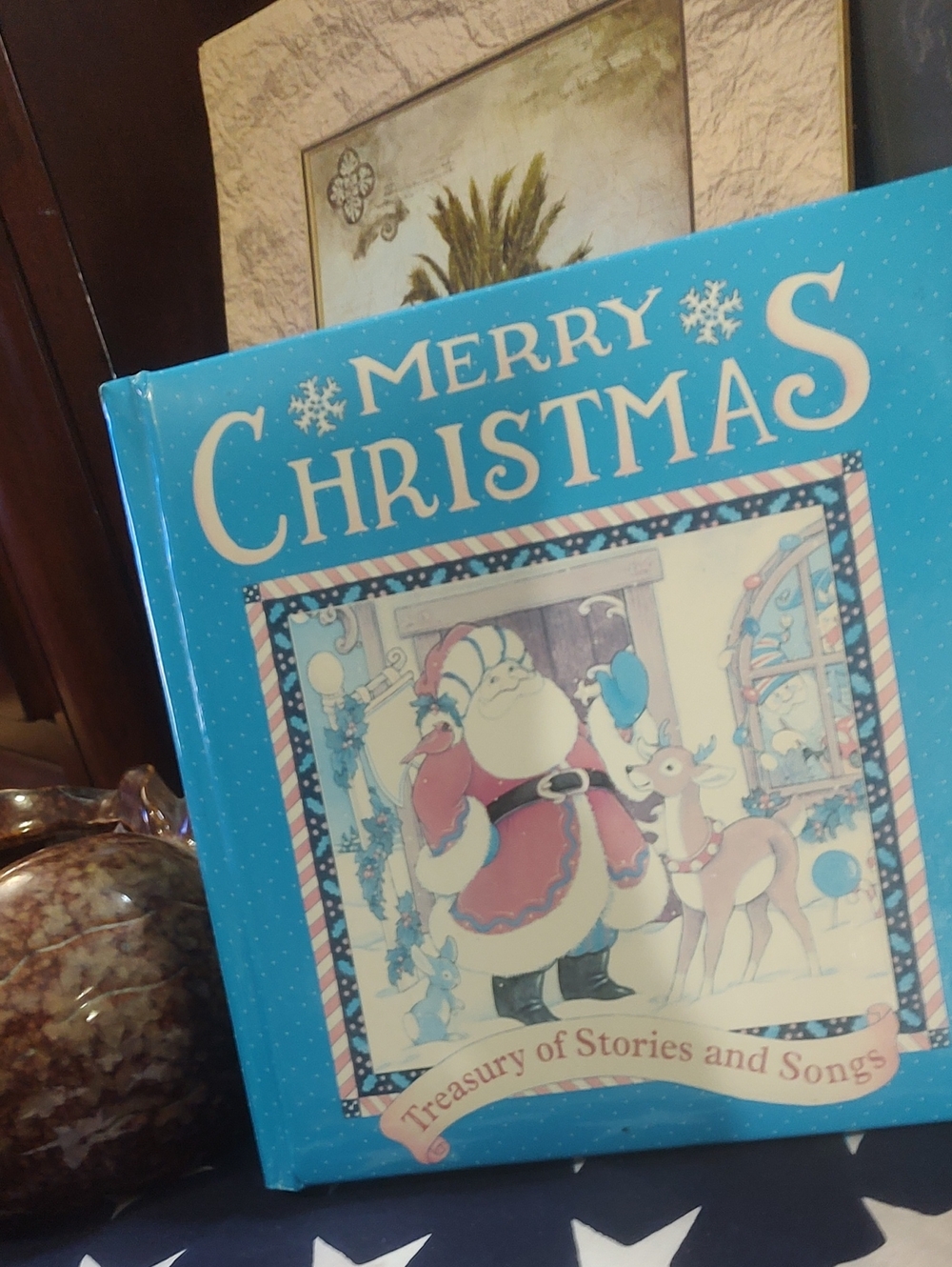 Merry Christmas Blue Holiday Storybook